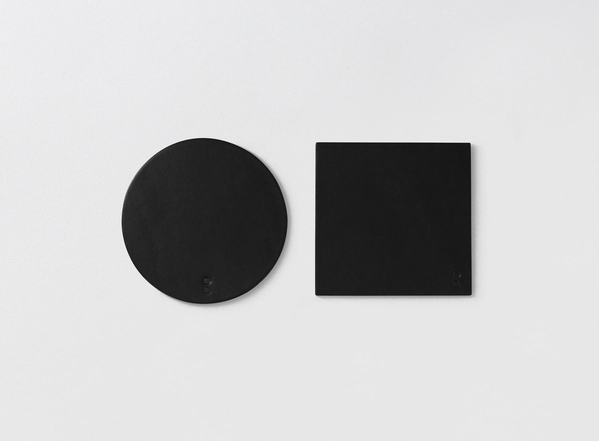 レザーのコースター REEL（リール）革小物