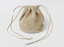 画像をギャラリービューアに読み込む, Velour drawstringbag
